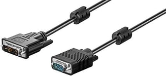 Goobay MMK 632-300 DVI-I/VGA Cable 3m (DVI-I (12 +5) mâle à HD 15 Broches connecteur) (Import Allemagne)