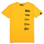 Global Legacy Back To The Future DeLorean T-Shirt - Yellow - L