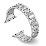 Bling Diamond Rhinestone-rem för Apple Watch - Kompatibel med Apple Watch 41mm/40mm/38mm - Dammodeband för iWatch Series 8/7/6/5/4/3/2/1