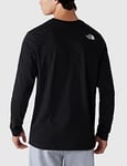 THE NORTH FACE - Men's Half Dome T-Shirt - Long Sleeve Tee - TNF Black, XS