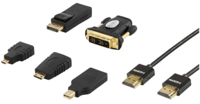 HDMI multi adaptersæt - 5 adapter stik