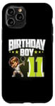 iPhone 11 Pro 11th Birthday Boy Tennis Dabbing 11 Years Old Boy Birthday Case