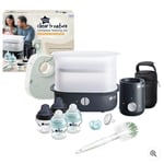 Tommee Tippee Closer to Nature Complete Feeding Set & Electric Steriliser Black
