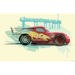 Affiche d'art Komar Disney - Cars Lightning McQueen - Taille: 70 x 50 cm - coloré