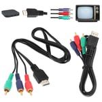 Out Black Adapter Video Audio AV Cable HDMI Male To 3 RCA Adapter VGA Cord