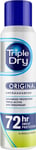 Triple Dry Original Anti-Perspirant Spray 150ml  72-Hour Protection Against Exce