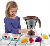 Kids Pretend Kitchen Appliance with Mixer Juicer Blender and Mixer Light Playset