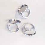 Hobby and Crafting Fun Fingerring För Cabochon - 20 mm 3 st