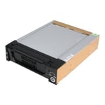 StarTech.com Rack amovible robuste en aluminium 5,25" avec ventilateur pour disque dur SATA 3,5" - Tiroir HDD 3,5 pouces - Rack de stockage mobile - 3.5" - noir