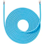 Farget Stoffledning 4 meter - Turkisblå