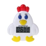 WOWOWO Cute Cartoon Chicken Electronic LCD Digital Countdown Kitchen Timer Cooking Baking Helper