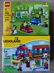NEW SEALED 2 LEGO SETS - 40166 LEGOLAND TRAIN & LEGOLAND DRIVING SCHOOL CARS