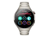 Huawei Watch 4 Pro - Ja smart klocka med rem - handledsstorlek: 140-210 mm - display 1.5" - 32 GB - LTE, NFC, Bluetooth - 4G - 65 g  - titan