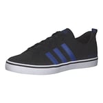 adidas Men's Vs Peace Low Sneakers, Black Core Black Team Royal Blue Footwear White, 6.5 UK