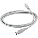 InLine Firewire/DV-kabel IEEE1394, 400 Mbps, 1,8 m, 6/4-pin