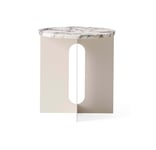 Androgyne Side Table - Ivory/Calacatta Viola Marble