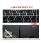 For HP 745 G5 840 G5 846 G5 840 G6 ZBook 14u G5 G6 Keyboard Backlit Silver US