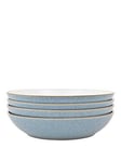 Denby Elements 4-Piece Pasta Bowl Set - Blue