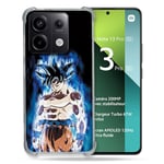 Cokitec Coque Renforcée pour Xiaomi Redmi Note 13 Pro 5G Manga Dragon Ball Sangoku Noir