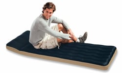INTEX CAMPING SINGLE FABRIC TOP AIR BED INFLATABLE GUEST MAT AIRBED *FAST DEL!*