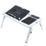 Laptop Notebook PC Folding Car Bed Sofa Desk Stand Table Tray Cool Fan GFL