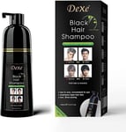 WEILNELL Dexe Black Hair Shampoo Instant Hair Blackening Dye Unisex Black Color