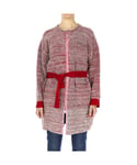 Emporio Armani Womens Coat - Red Cotton - Size IT 42 (Women's)