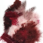 Marabou Craft Fjädrar Mix - Röda Nyanser 18 st