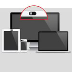 Hnourishy 3PCS/SET Oval Shape WebCam Cover Shutter Magnet Slider Plastic Camera Cover For Web Laptop for PC Tablet Privacy - Black