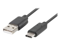 Lanberg - Usb-Kabel - Usb (Han) Til 24 Pin Usb-C (Han) - Usb 2.0 - 50 Cm - Sort