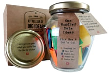 Little Jar of Big Ideas® - 100 Date Ideas - Pick One & Let's Go - Unique Thoughtful Gift - Memorable Gift - Unique Present - Artisan Handcrafted Gift (Personalised)