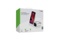 Belkin BoostCharge - Trådløst ladestativ - 7.5 watt - hvit - for Apple AirPods AirPods Pro iPhone 11, 12, 7, 8, SE, X, XR, XS, XS Max Watch