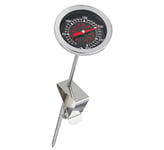 Küchenprofi Thermomètre de friture en acier inoxydable avec clip pratique, thermomètre de cuisine, thermomètre de barbecue, thermomètre à viande analogique, échelle de 0 à 300 °C lisible en °C et °F,