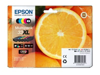 Genuine Epson 33XL, Oranges Multipack Original Ink Cartridge, T3357 C13T33574010
