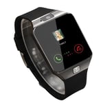 le noir - Montre connectée Dz09 pour Ios et Android, bracelet électronique avec caméra et carte Sim, Durable