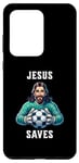 Coque pour Galaxy S20 Ultra Jesus Soccer Football Christianisme Gardien de but Christ Church