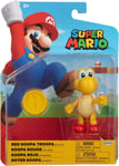 Super Mario 10.2 cm Red Koopa Troopa with Coin - NEW UK