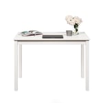 Työpöytä "Vesa" massiivimäntypuusta (Pure White), 110 x 60 cm Korkeus 75 cm ​