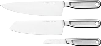 Fiskars All Steel Cook's knife set -kokinveitsisetti, kolmiosainen