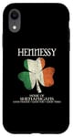 Coque pour iPhone XR Hennessy Nom de famille Irlande Maison irlandaise des shenanigans