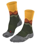 FALKE Men's TK2 Explore Crest M SO Wool Thick Anti-Blister 1 Pair Hiking Socks, Green (Vertigo 7962), 9.5-10.5