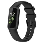 Fitbit Inspire 3 klockarmband i silikon - Svart