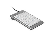 Bakker Elkhuizen BNEU955NUM Keyboard NUMERIC Ultraboard 955 White/Silver with Cable