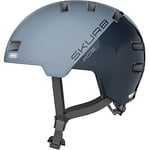 ABUS city helmet Skurb ACE - stylish bike helmet for everyday use, skating, BMX riding or longboarding - blue, size L