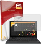 2x Screen Protection Film for Asus Chromebook Flip C214MA-BW0163 matt&shockproof