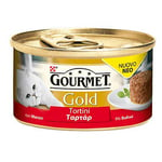 Purina Gourmet Gold Galettes avec légumes humides pour Chats avec Dinde et épinards, 24 boîtes de 85 g
