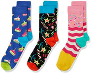 Happy Socks Unisex Baby Kids Happy Birthday Gift Box Socks, Multicolour (Multicolour 101), 1-2 Years Manufacturer Size 12-24M UK