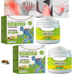 2PCS Bee Venom Joint and Bone Therapy Cream, Bee Venom Gel, Pain Relief Cream
