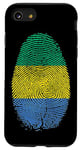 iPhone SE (2020) / 7 / 8 Gabon Flag Fingerprint It is in my DNA Gift for Gabonese Case
