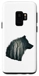 Coque pour Galaxy S9 Loup dans les bois